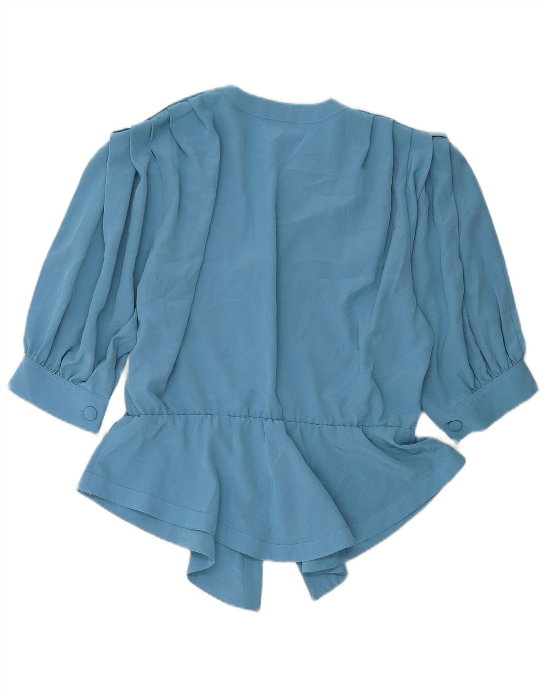 MARIO PUCCI CECCONI Γυναικείο κοντομάνικο πουκάμισο μπλούζα IT 42 Μεσαίο μπλε