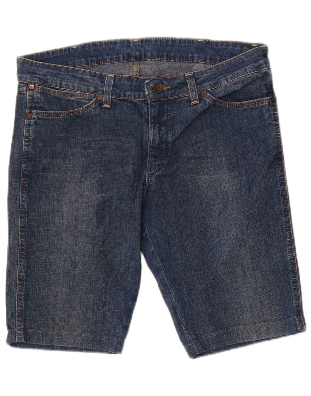Ανδρικό τζιν σορτς Wrangler Iris W31 μεσαίο μπλε βαμβακερό