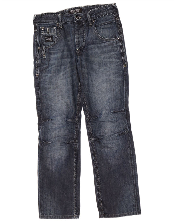 Jack & Jones Ανδρικό τζιν ίσιο W30 L30 Μπλε βαμβακερό