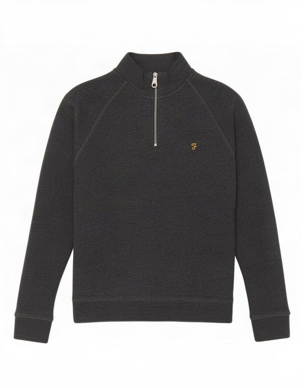 Farah Γυναικεία φούτερ με φερμουάρ Jumper UK 12 μεσαίο γκρι βαμβακερό