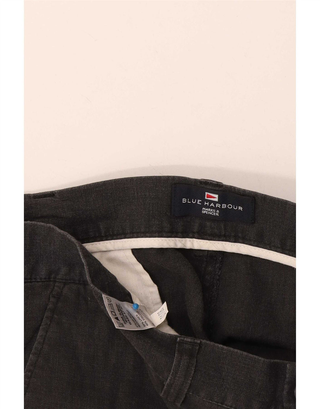 Marks & Spencer Mens Blue Harbour Chino Short W36 Large Navy Lenn