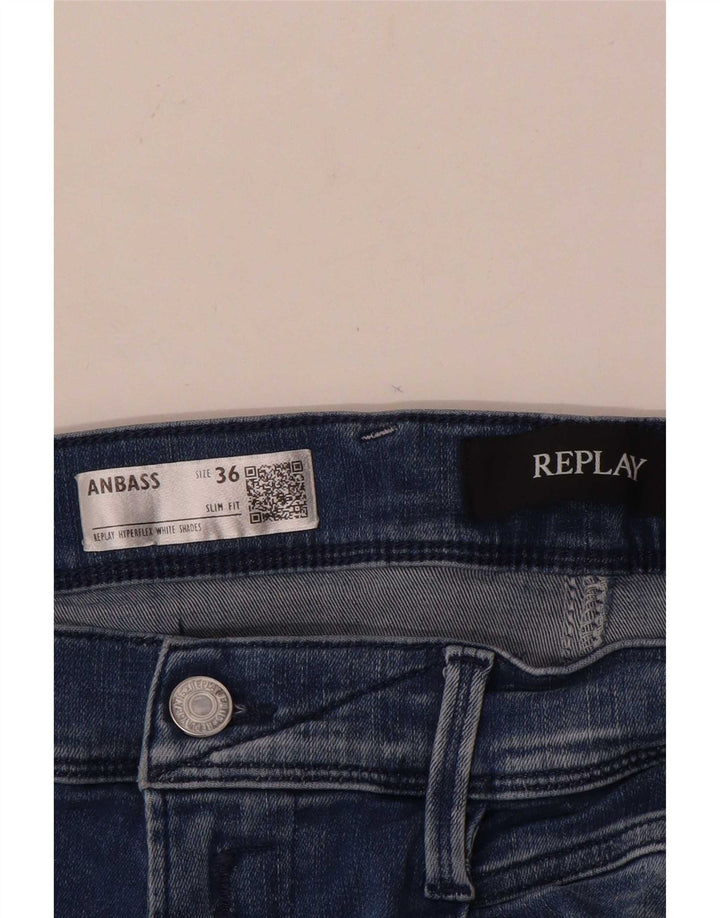 Replay Ανδρικό Anbass Slim Jeans W36 L34 Blue