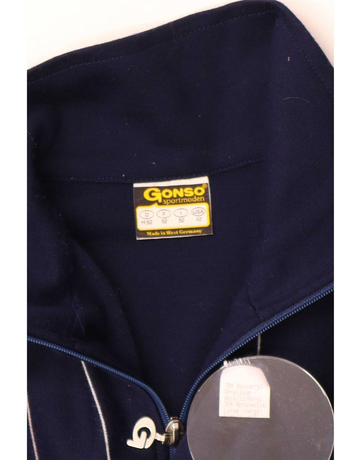Ανδρική φόρμα Gonso Top Jacket IT 52 Large Navy Blue ριγέ πολυακρυλικό