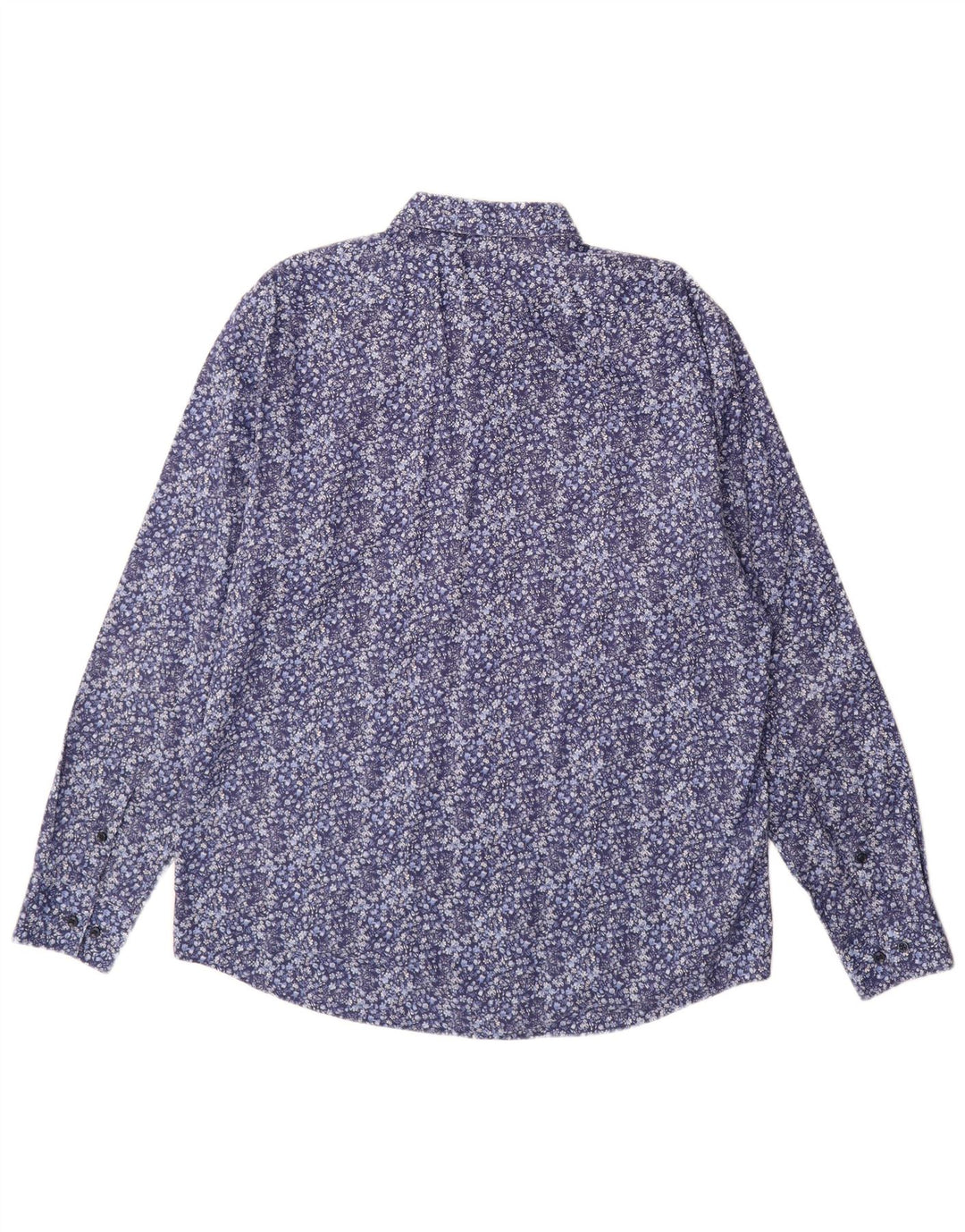 Ανδρικό πουκάμισο Hugo Boss Regular Fit, μέγεθος 43 17 XL Μπλε φλοράλ βαμβακερό