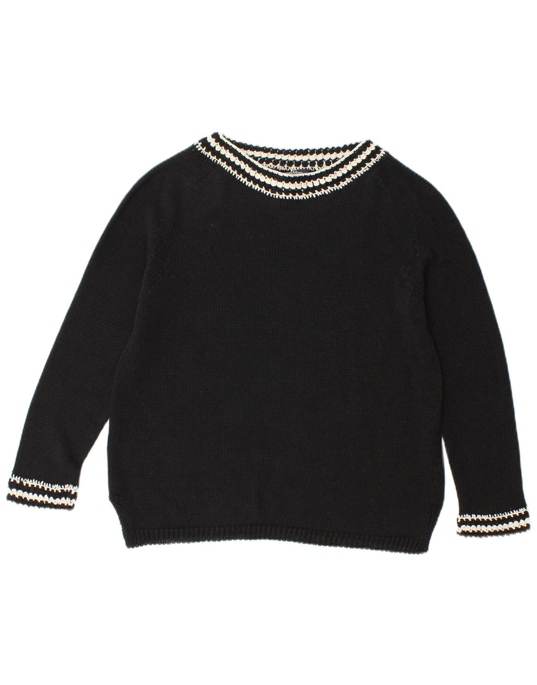Γυναικείο πουλόβερ MAX MARA Crop Boat Neck Jumper UK 10 Small Black