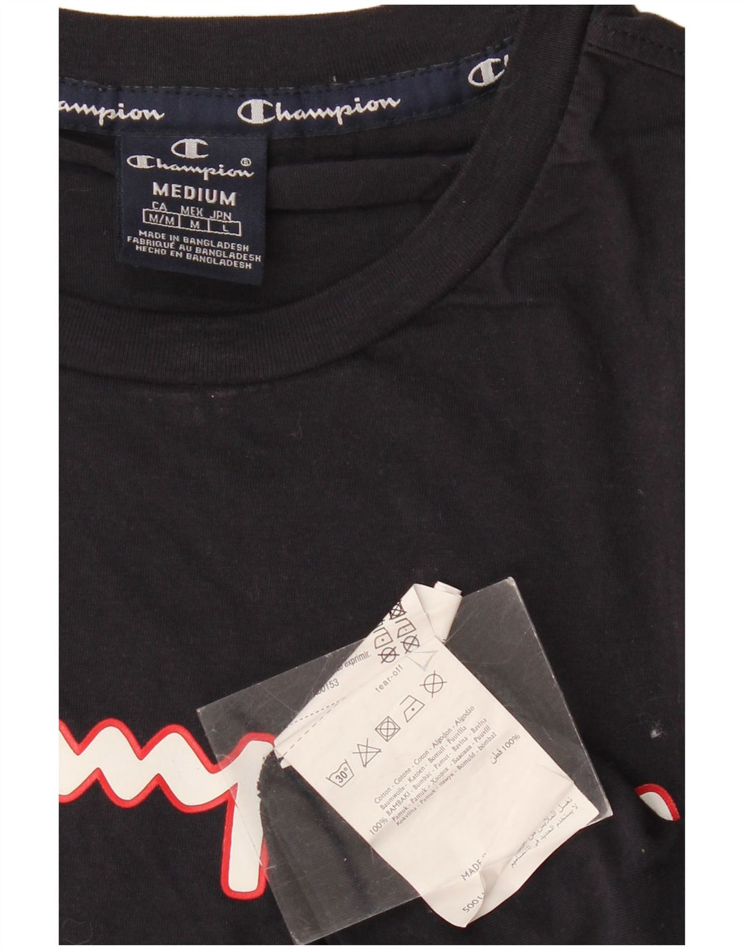 Ανδρικό γραφικό T-shirt CHAMPION Top Medium Navy Blue βαμβακερό