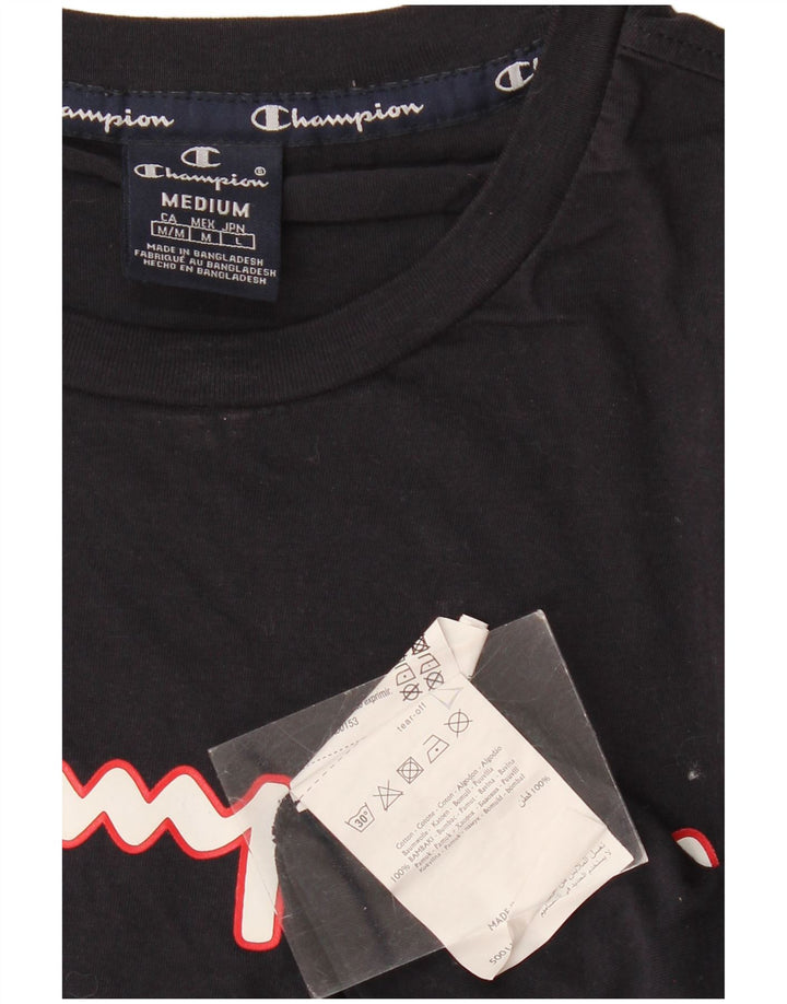 Ανδρικό γραφικό T-shirt CHAMPION Top Medium Navy Blue βαμβακερό