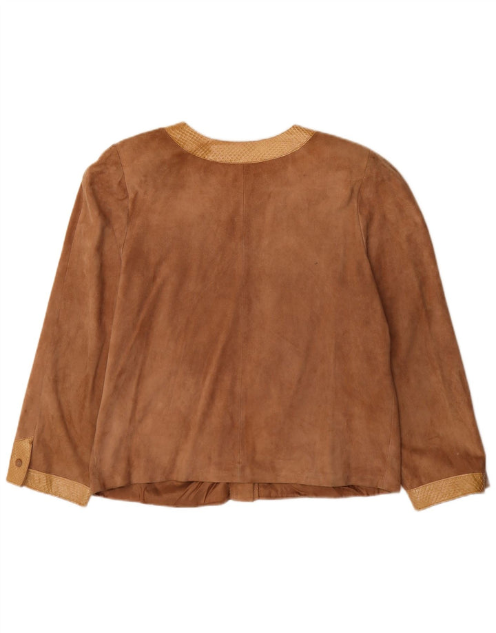 Bruno Magli Γυναικείο Suede Jacket UK 14 Large Brown