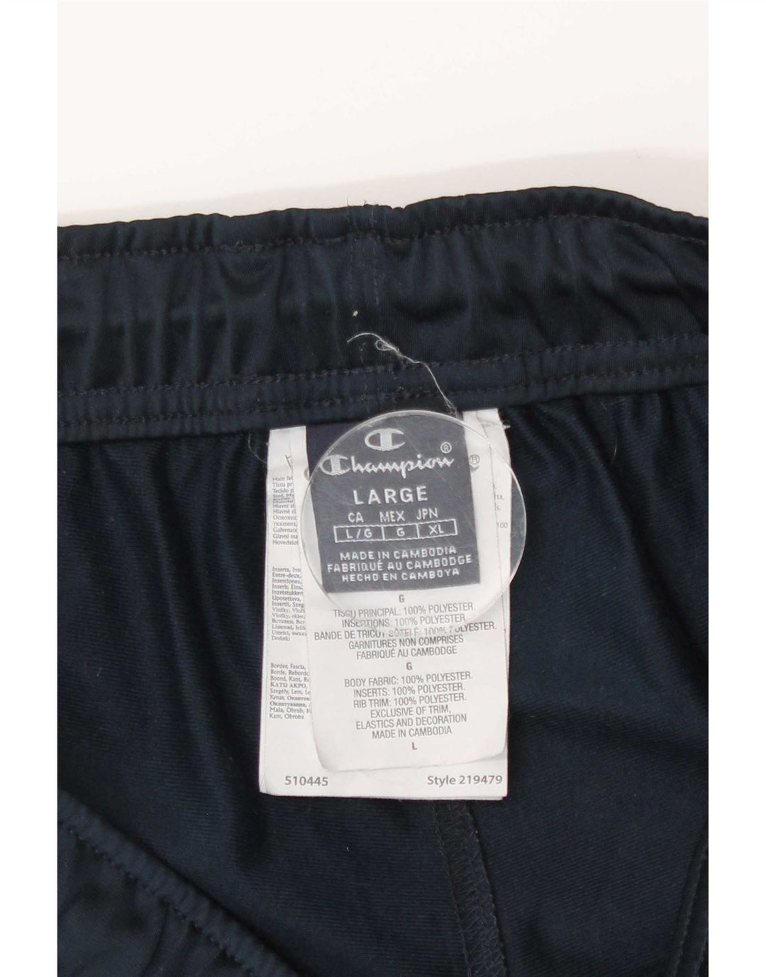 Ανδρική φόρμα Champion Παντελόνι Joggers Large Navy Blue Polyester