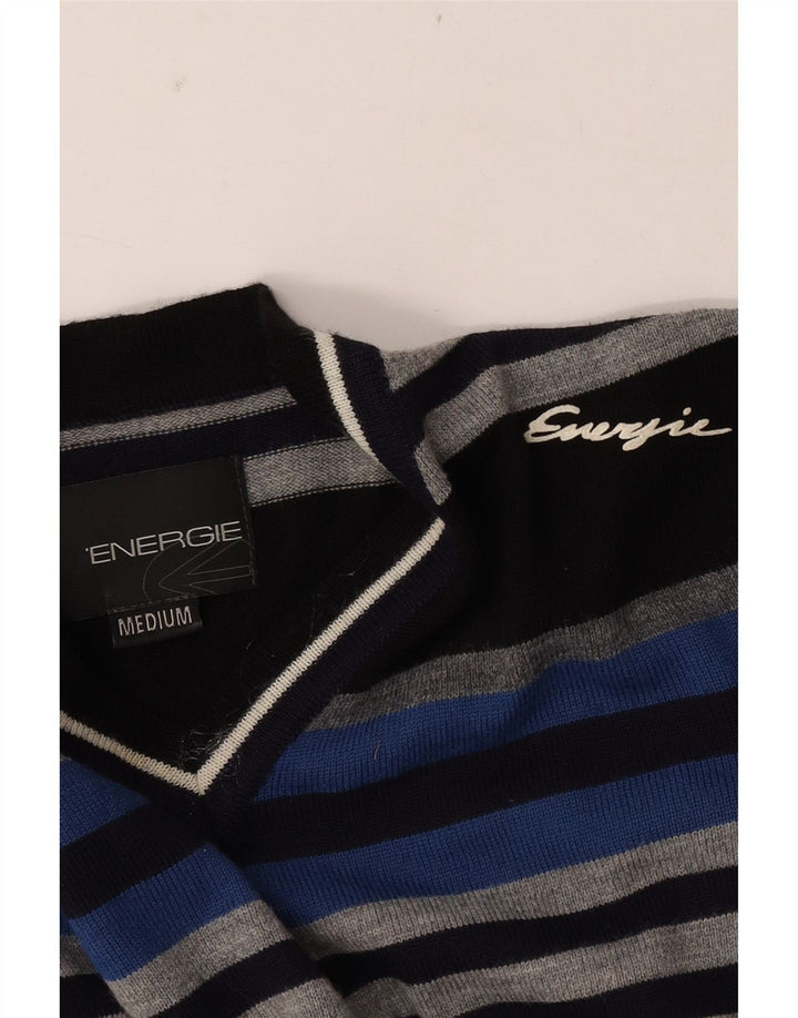 Ανδρικό πουλόβερ Energie V-Neck Jumper Μεσαίο πολύχρωμο ριγέ