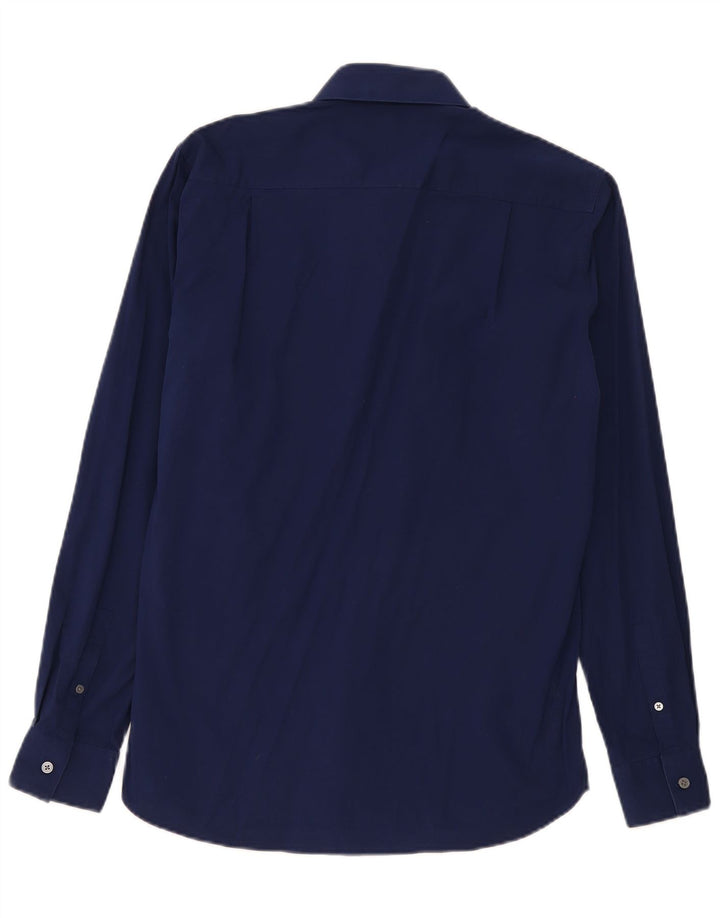 Ανδρικό πουκάμισο Dkny Νούμερο 16 Large Navy Blue από βαμβάκι