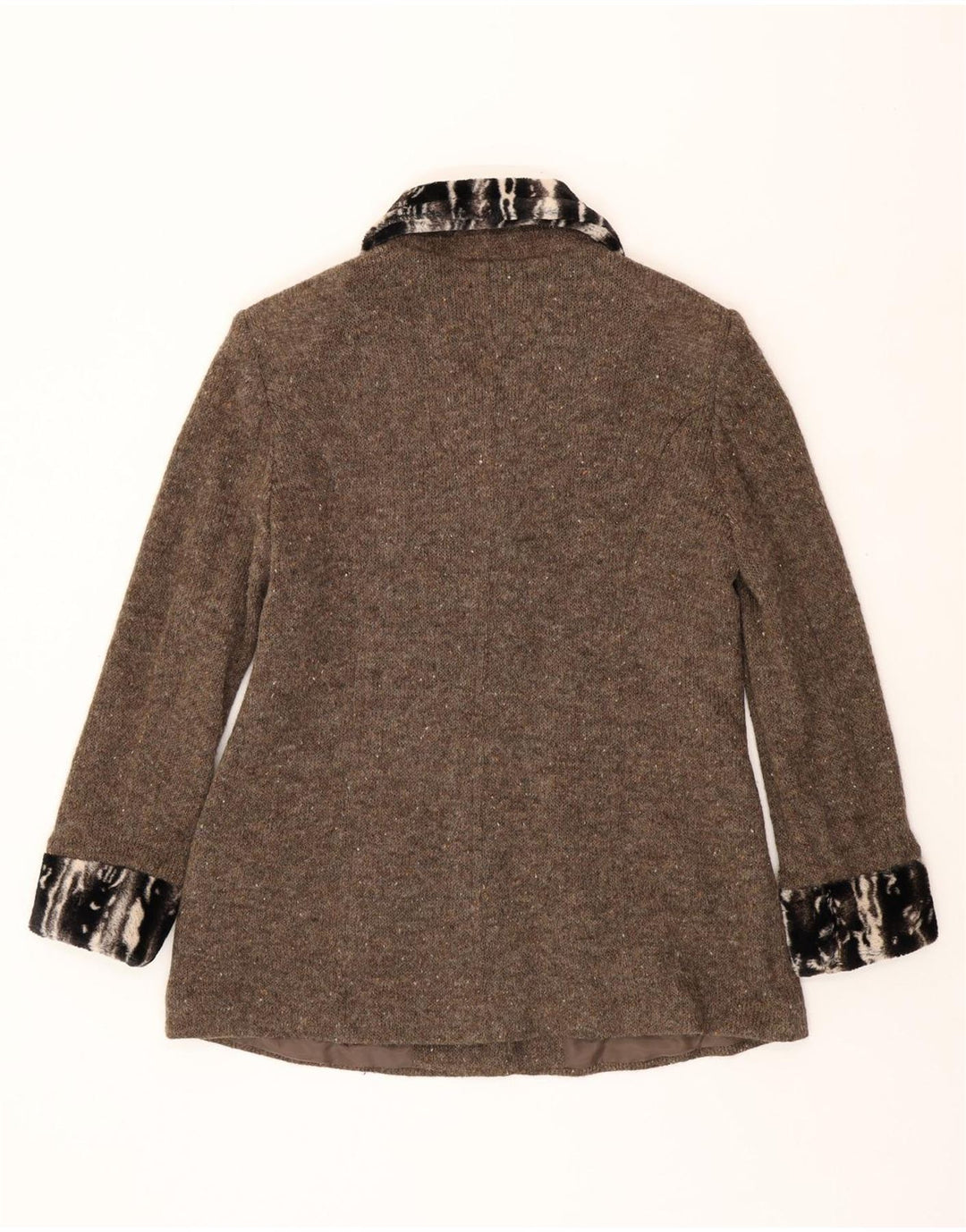 LAURA DI SARPI Womens 4 Button Blazer Jacket IT 44 Medium Grey Flecked Vintage Laura Di Sarpi and Second-Hand Laura Di Sarpi from Messina Hembry 