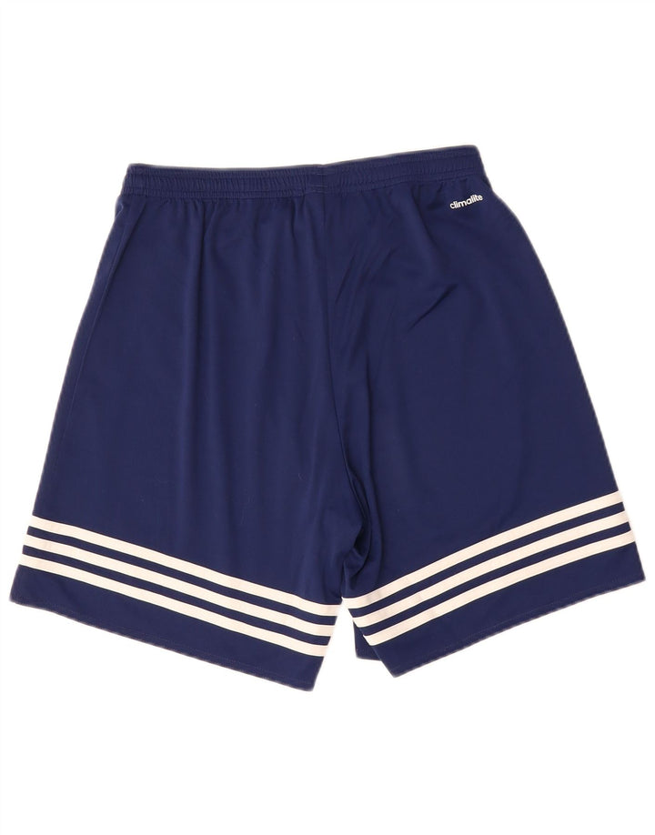 Ανδρικό αθλητικό σορτς ADIDAS Climalite με μεσαίο μπλε ναυτικό πολυεστέρα
