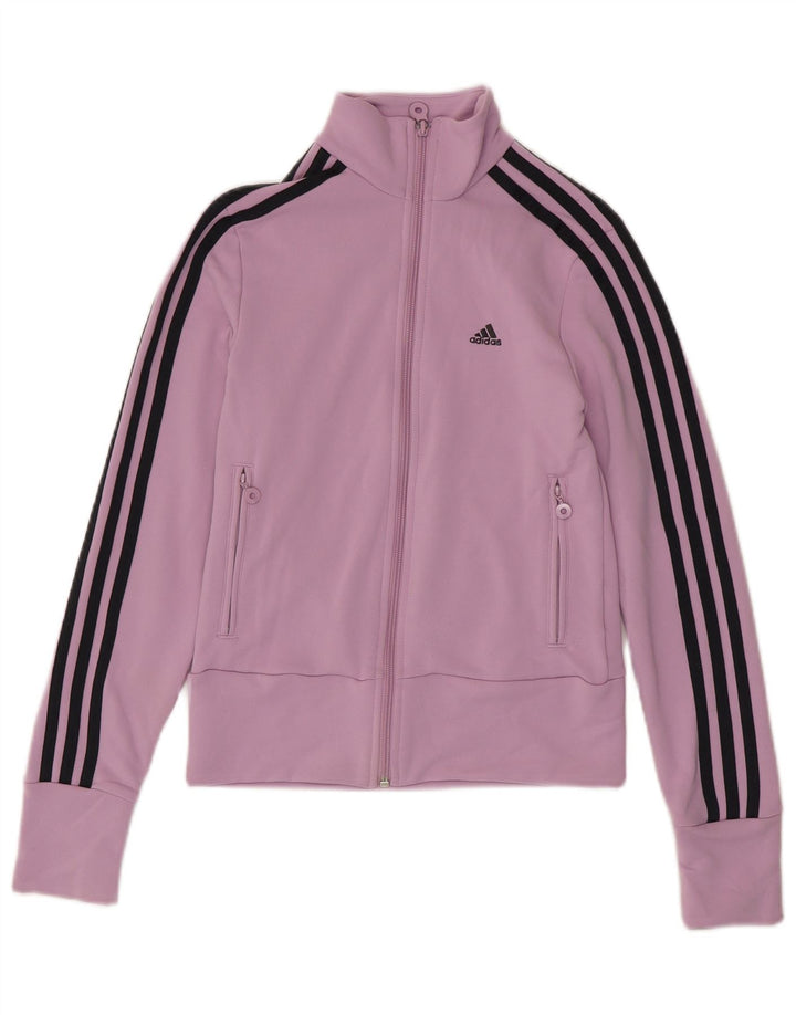 Γυναικεία αθλητική φόρμα Adidas Top Jacket UK 8 Small Purple Polyester