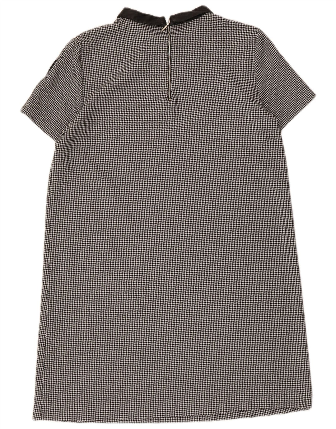 Zara Γυναικείο φόρεμα Shift UK 14 Large μαύρο Houndstooth Πολυεστέρας