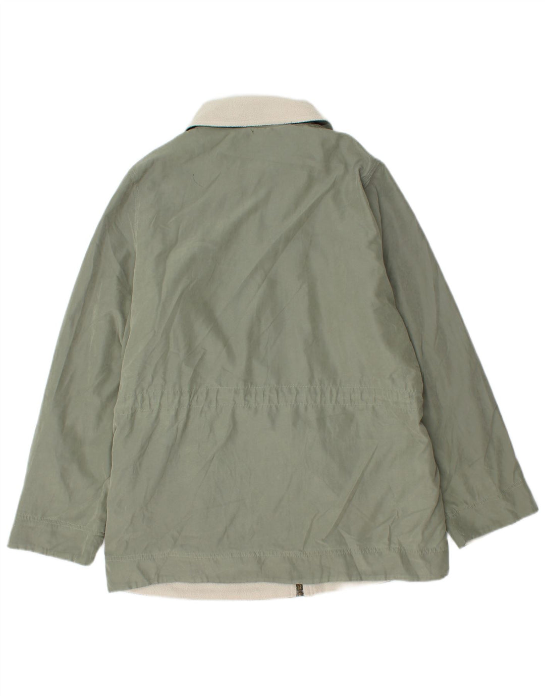 Marks & Spencer Womens Oversized Sherpa Parka Jacket UK 14 Large Green