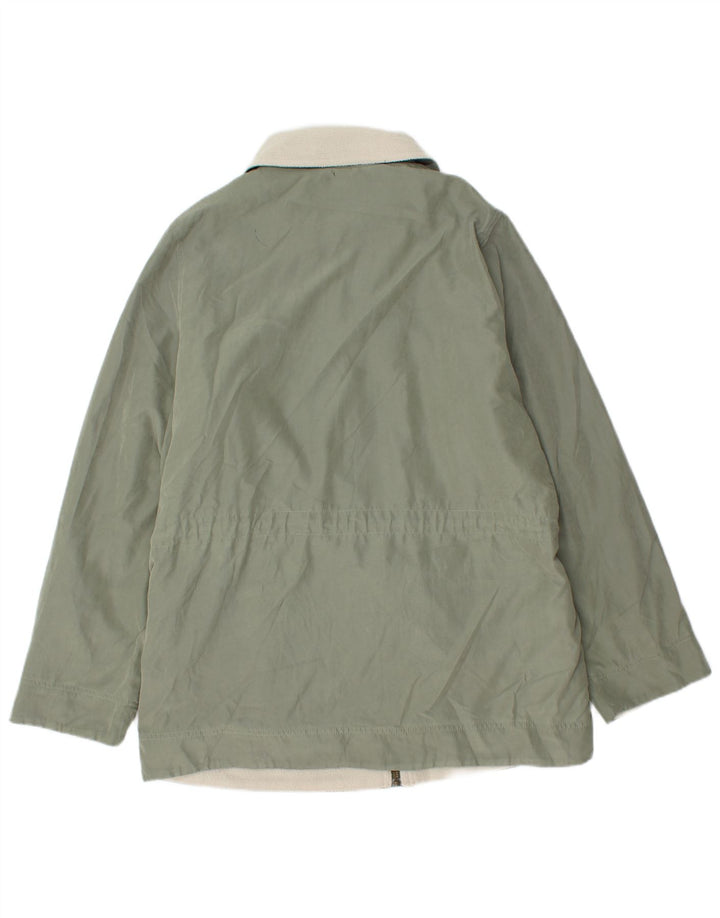 Marks & Spencer Womens Oversized Sherpa Parka Jacket UK 14 Large Green
