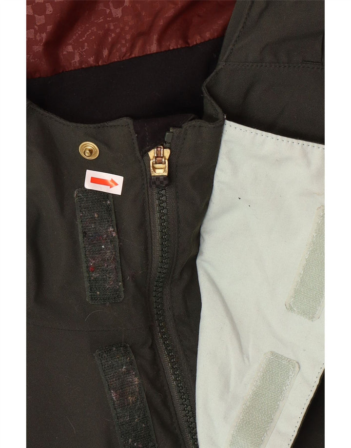 VANS Ανδρικό μπουφάν με κουκούλα αντιανεμικό UK 40 Large Khaki Colourblock Nylon