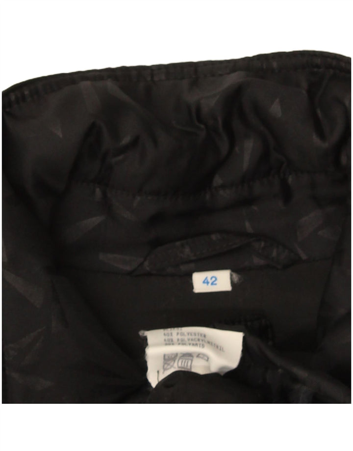 Vintage Γυναικείο Oversized Windbreaker Coat IT 42 Medium Black Geometric