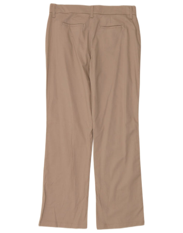Lee Womens Riders Straight Casual Παντελόνι US 12 Large W36 L32 Beige Cotton