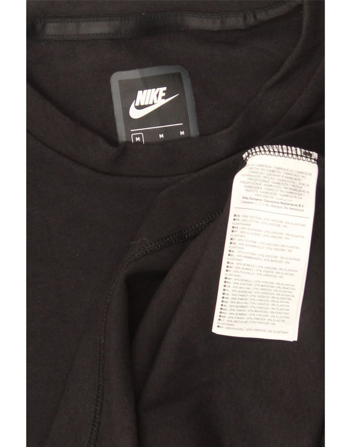 Ανδρικό μπλουζάκι NIKE μακρυμάνικο μεσαίο μαύρο βαμβακερό