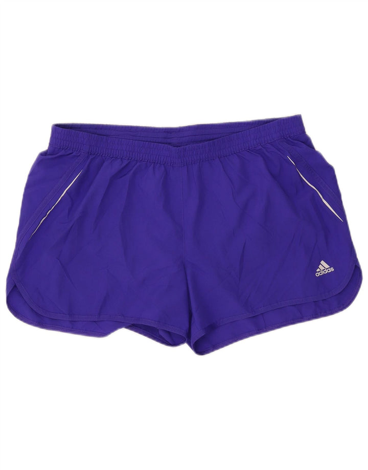 Γυναικείο αθλητικό σορτς ADIDAS Climalite UK 18 XL Purple Polyester