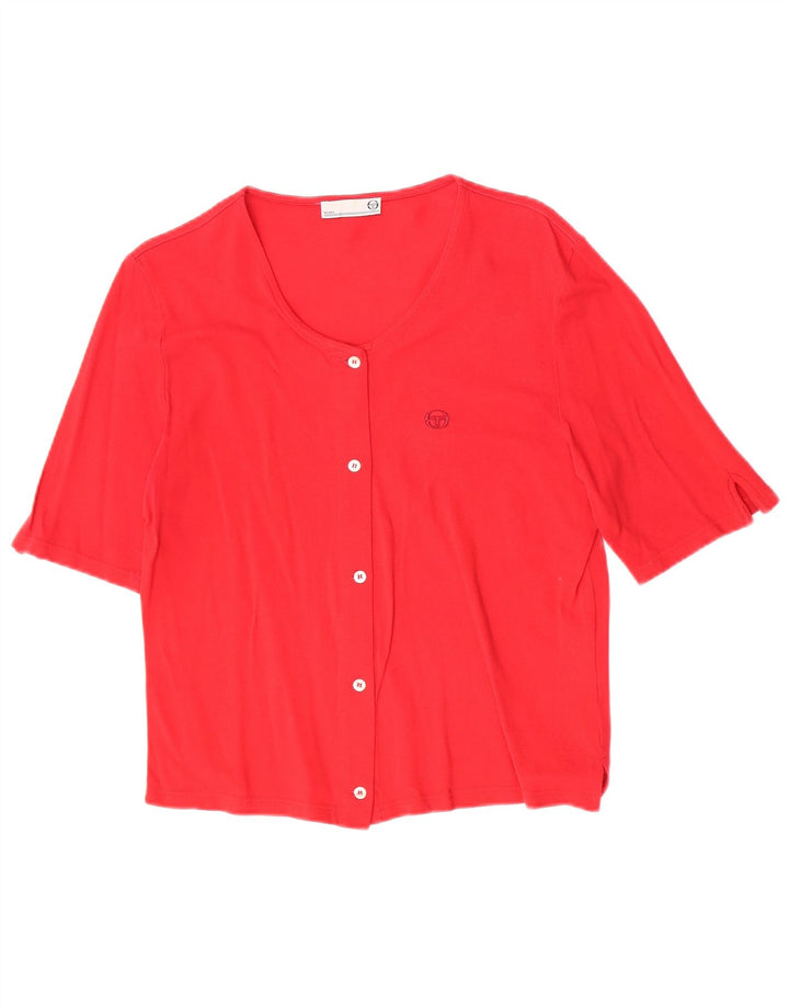 Sergio Tacchini Γυναικεία κοντομάνικη μπλούζα Top IT 48 XL Κόκκινο