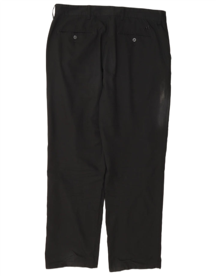 Ανδρικό ίσιο παντελόνι Chino Adidas W36 L30 μαύρο πολυεστέρα