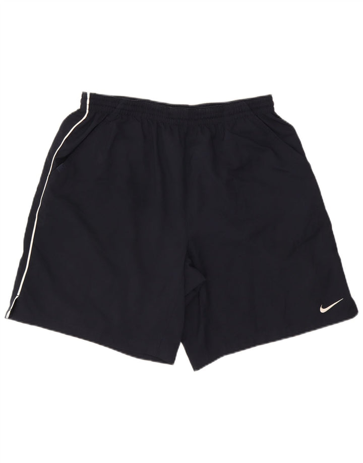 Ανδρικό αθλητικό σορτς Nike Dri Fit με μεγάλο μπλε ναυτικό πολυεστέρα