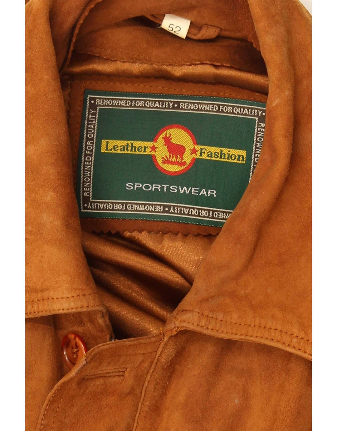 Vintage Ανδρικό Σουέντ Μπουφάν IT 52 XL Καφέ Δερμάτινο