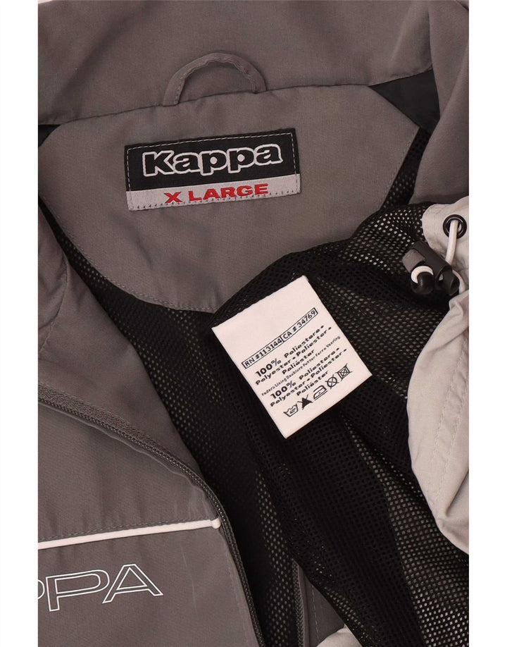 Ανδρική φόρμα Kappa Top Jacket XL Grey Colourblock Polyester