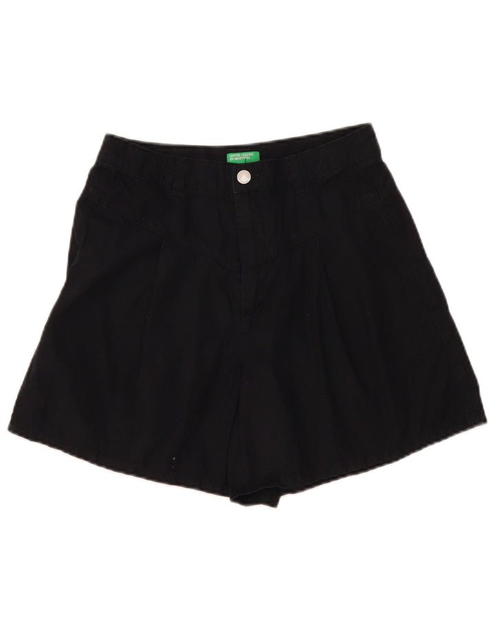 Γυναικείο τζιν σορτς Benetton W28 μεσαίο μαύρο