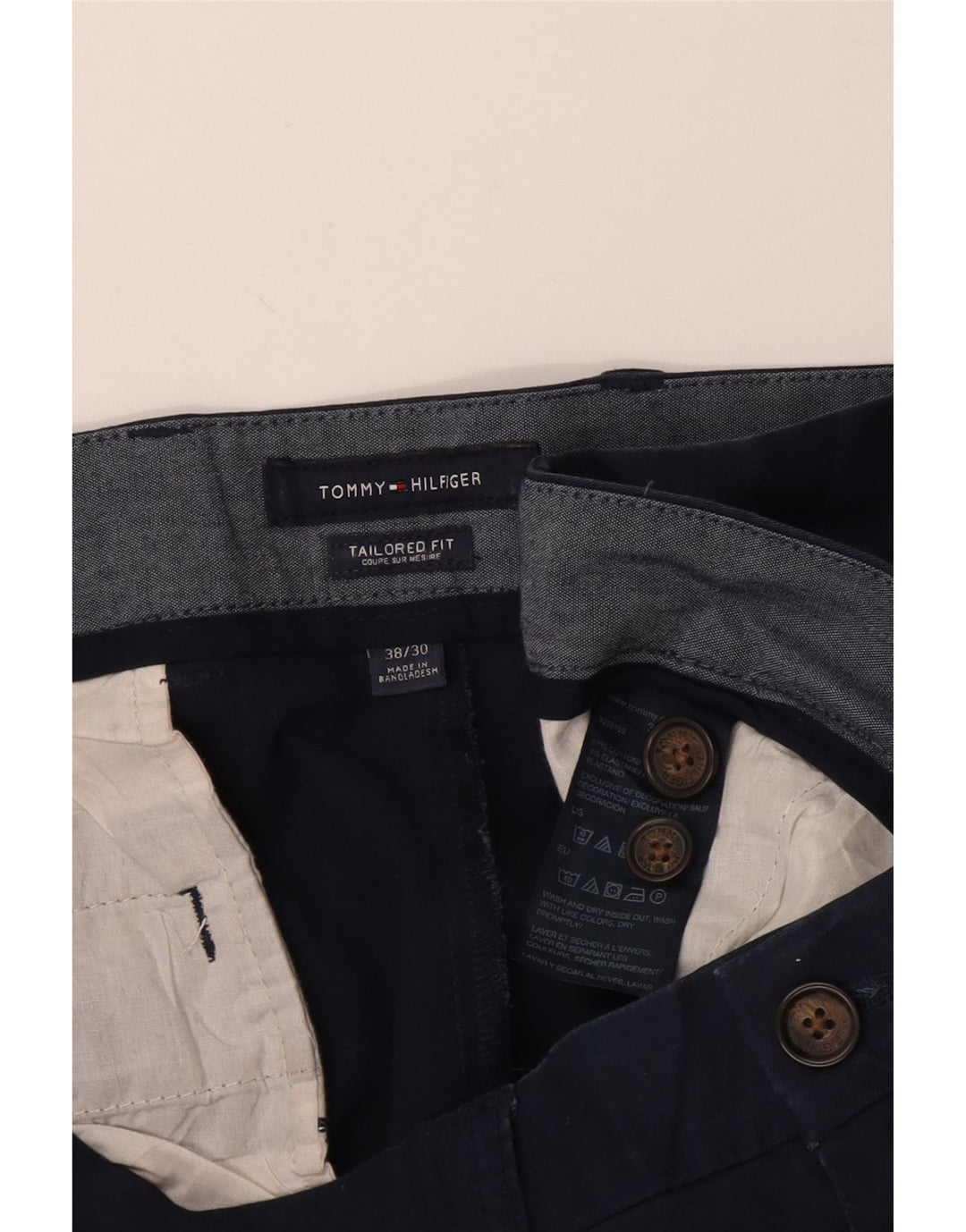 TOMMY HILFIGER Ανδρικό ίσιο παντελόνι Chino W38 L30 Navy Blue