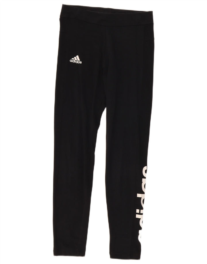 Γυναικεία γραφικά κολάν Adidas Medium Black Sports