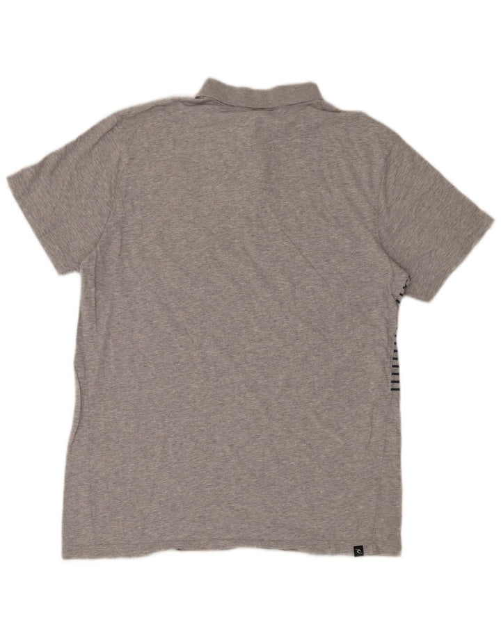 Rip Curl Ανδρικό πουκάμισο Polo Relaxed Fit μεγάλο γκρι ριγέ