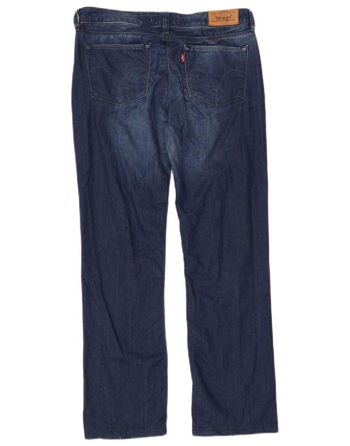 Levi's Womens 572 Bootcut Jeans W31 L28 Navy Blue Cotton