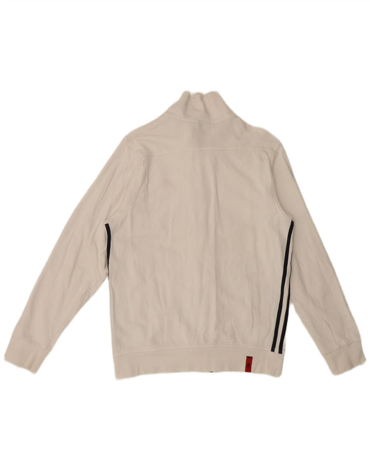 Ανδρική φόρμα Adidas Top Jacket UK 38/40 Μεσαίο λευκό βαμβακερό