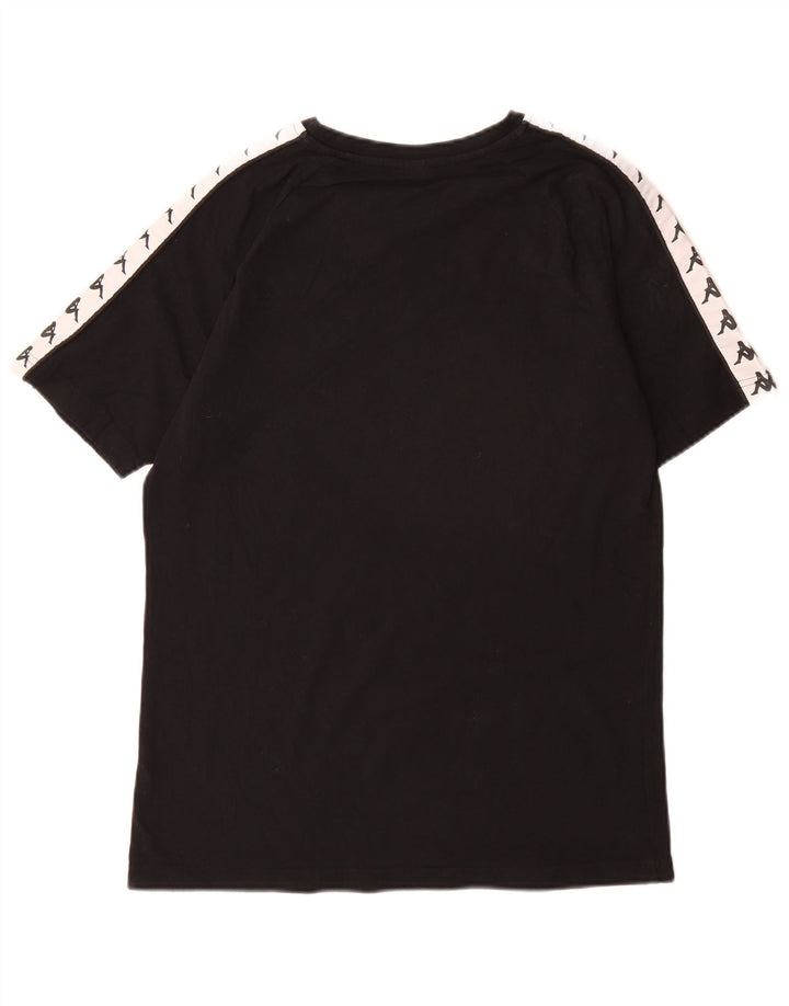Ανδρικό γραφικό T-Shirt Kappa Top Large Black Colourblock