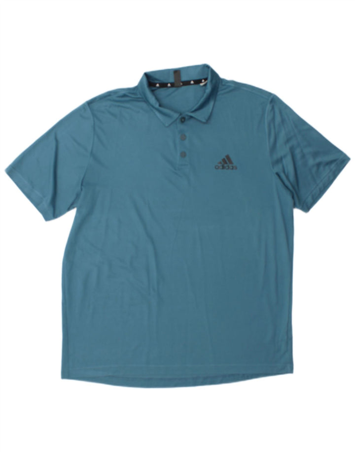 Adidas Ανδρικό πουκάμισο Aeroready Polo μεγάλο μπλε πολυεστέρα