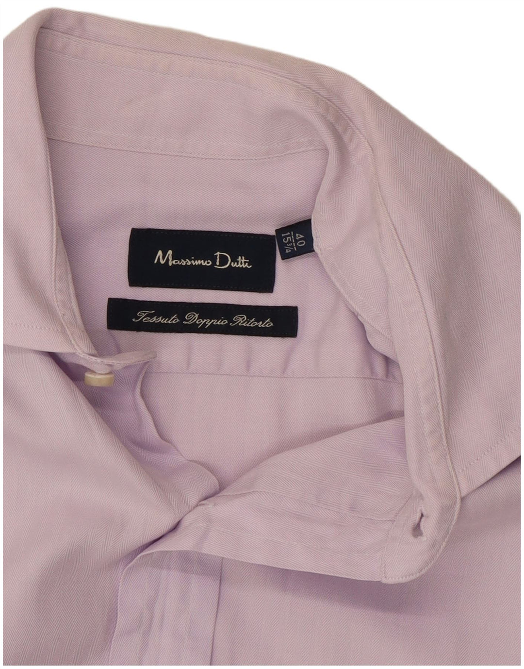 Ανδρικό πουκάμισο Massimo Dutti Νούμερο 15 3/4 40 Μεσαίο Μωβ Ψαροκόκκαλο