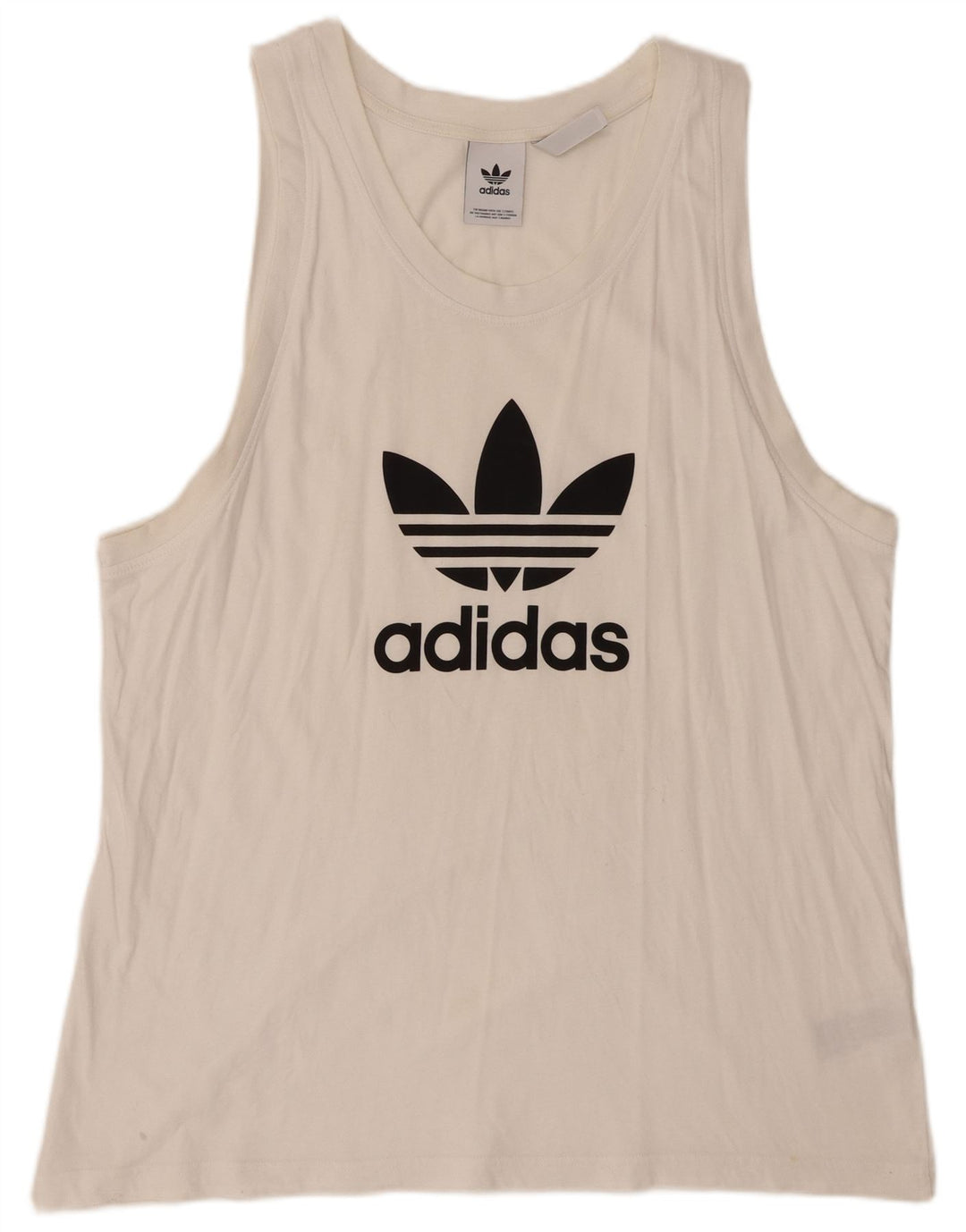 Ανδρικό γραφικό γιλέκο Adidas XL Λευκό βαμβακερό