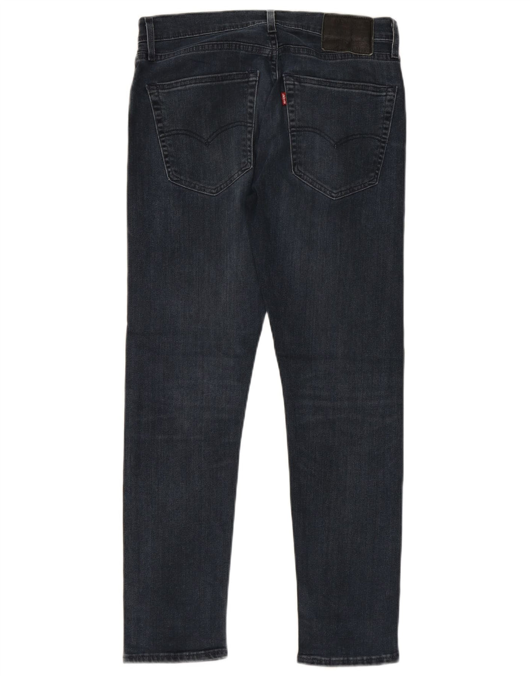 LEVI'S Mens Straight Jeans W31 L30 Navy Blue Cotton