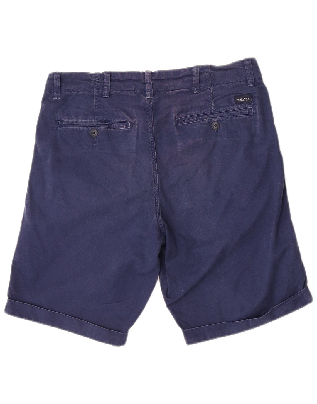 Ανδρικό σορτς chino Woolrich W30 από βαμβακερό μεσαίο ναυτικό μπλε