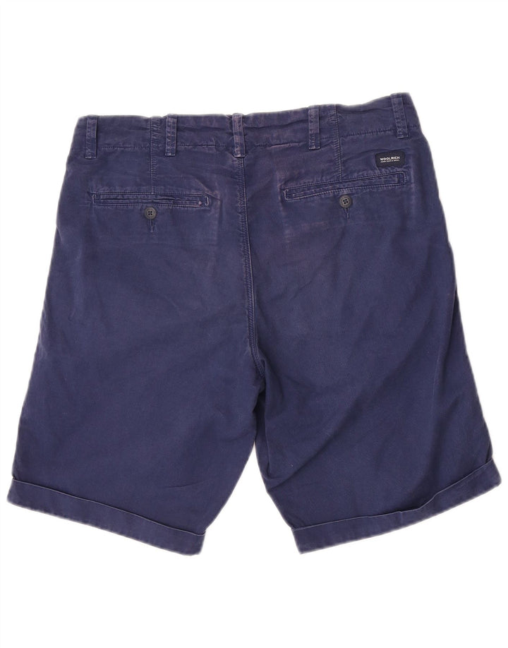 Ανδρικό σορτς chino Woolrich W30 από βαμβακερό μεσαίο ναυτικό μπλε