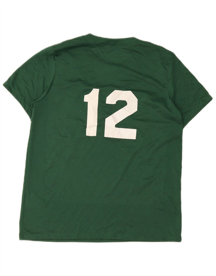 Ανδρικό γραφικό μπλουζάκι Nike Dri Fit, μεσαίο πράσινο πολυεστέρας