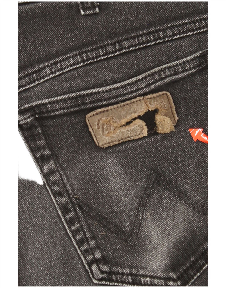 WRANGLER Ανδρικό Texas Straight Jeans W36 L30 Μαύρο βαμβακερό