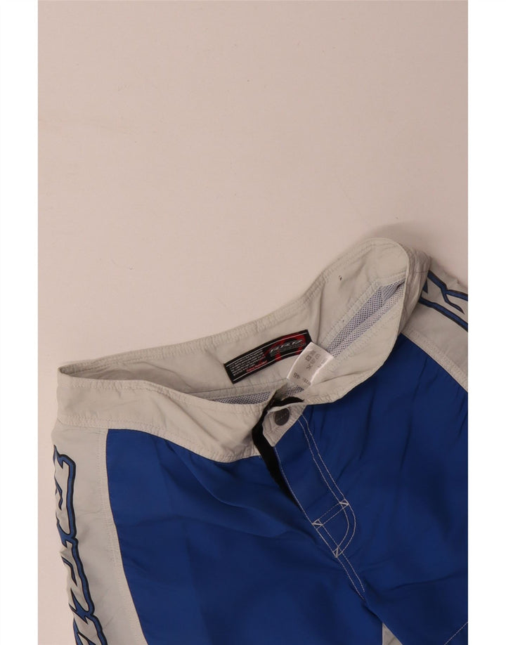 Ανδρικό γραφικό σορτς κολύμβησης RRD IT 46 Small Blue Colorblock Πολυεστέρας