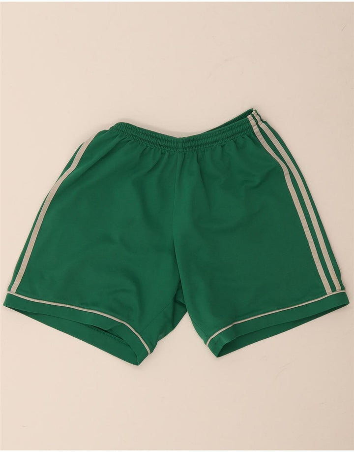 Ανδρικό αθλητικό σορτς Climalite ADIDAS Μεσαίου πράσινου πολυεστέρα