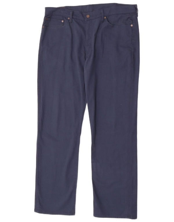 Levi's Mens 514 Straight Casual Παντελόνι W38 L32 Navy Blue Cotton
