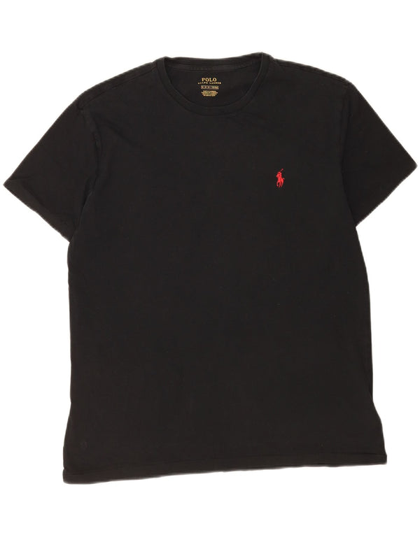 Ανδρικό T-Shirt Polo Ralph Lauren Top Μεσαίο μαύρο βαμβακερό